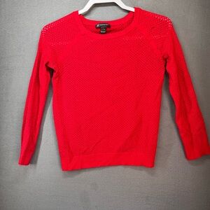INC International Concepts Red Crew‎ Neck Sweater
